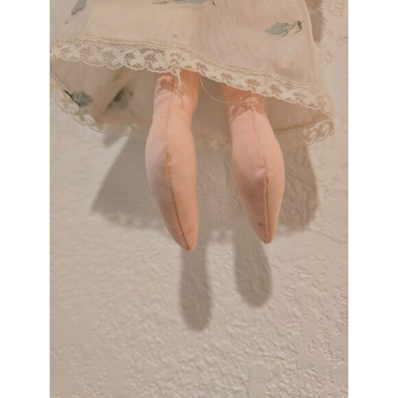 Rare Vintage Virginia Black Christmas Angel Doll Original Hang Tag Blue White - Picture 10 of 14